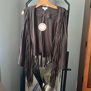 UMGEE FRINGE VEST NWT SIZE L